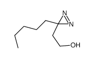 2-(3-pentyldiazirin-3-yl)ethanol结构式