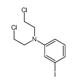 N,N-bis(2-chloroethyl)-3-iodoaniline结构式