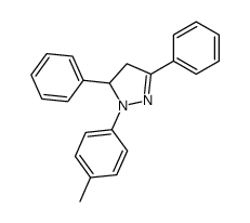 2-(4-methylphenyl)-3,5-diphenyl-3,4-dihydropyrazole结构式