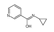 3-Pyridinecarboxamide,N-cyclopropyl-(9CI) Structure