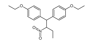 1-ethoxy-4-[1-(4-ethoxyphenyl)-2-nitrobutyl]benzene Structure