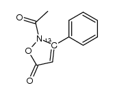 2-acetyl-3-phenyl[3-13C]isoxazol-5(2H)-one结构式