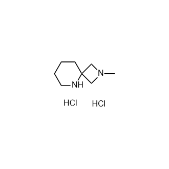 2-Methyl-2,5-diazaspiro[3.5]nonanedihydrochloride Structure