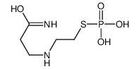 2-[(3-amino-3-oxopropyl)amino]ethylsulfanylphosphonic acid Structure