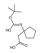 Cyclopentaneacetic acid, 1-[[(1,1-dimethylethoxy)carbonyl]amino]- (9CI) picture