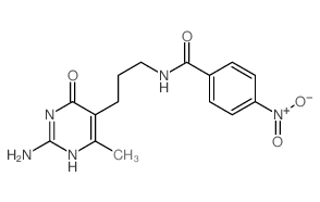 Benzamide,N-[3-(2-amino-1,6-dihydro-4-methyl-6-oxo-5-pyrimidinyl)propyl]-4-nitro- picture