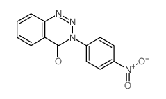 1,2,3-Benzotriazin-4(3H)-one,3-(4-nitrophenyl)- Structure