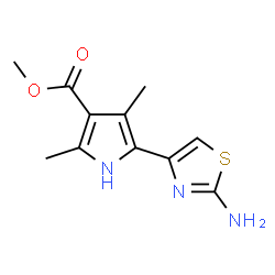 1H-Pyrrole-3-carboxylicacid,5-(2-amino-4-thiazolyl)-2,4-dimethyl-,methylester(9CI) picture