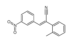 (Z)-2-(2-methylphenyl)-3-(3-nitrophenyl)prop-2-enenitrile Structure