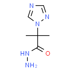 2-METHYL-2-(1H-1,2,4-TRIAZOL-1-YL)PROPANOHYDRAZIDE结构式