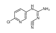 N-(6-chloropyridin-3-yl)-N'-cyanoguanidine structure