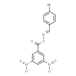 4-bromobenzaldehyde O-(3,5-dinitrobenzoyl)oxime结构式