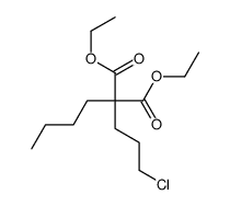 diethyl 2-butyl-2-(3-chloropropyl)propanedioate Structure