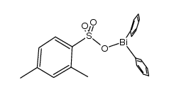 diphenylbismuth 2,4-dimethylbenzenesulfonate Structure