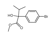methyl 2-(4'-bromophenyl)-2-hydroxy-3-methylbutanoate Structure