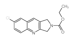 ethyl 7-chloro-1,3-dihydropyrrolo[3,4-b]quinoline-2-carboxylate结构式