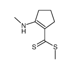 methyl 2-(methylamino)cyclopentene-1-carbodithioate结构式