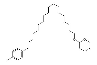 2-[18-(4-iodophenyl)octadecoxy]oxane结构式