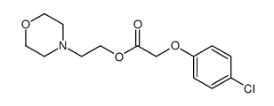 2-morpholin-4-ylethyl 2-(4-chlorophenoxy)acetate结构式