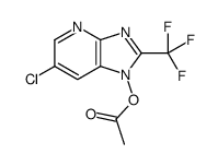 [6-chloro-2-(trifluoromethyl)imidazo[4,5-b]pyridin-1-yl] acetate Structure
