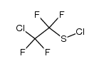 2-chlorotetrafluoroethane sulphenic acid chloride Structure