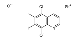 (5-chloro-7-iodo-6-methylquinolin-8-yl)oxy-oxostibane结构式