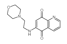 6-(2-morpholin-4-ylethylamino)quinoline-5,8-dione structure