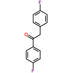 4′-氟-2-(4-氟苯基)苯乙酮结构式