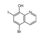 5-bromo-7-iodoquinolin-8-ol结构式