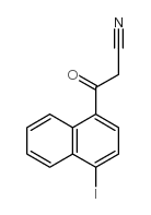 3-(4-IODO-1-NAPHTHYL)-3-OXOPROPANENITRILE Structure