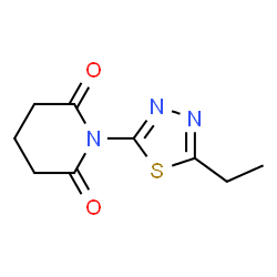 2,6-Piperidinedione, 1-(5-ethyl-1,3,4-thiadiazol-2-yl)- (9CI) Structure