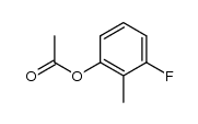 3-Fluor-o-kresylacetat Structure