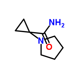 Cyclopropanecarboxamide, 1-(1-pyrrolidinyl)- (9CI) structure