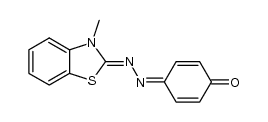 4-(3-methylbenzothiazolin-2-ylidenehydrazono)-2,5-cyclohexadien-1-one Structure