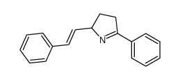 5-phenyl-2-(2-phenylethenyl)-3,4-dihydro-2H-pyrrole Structure