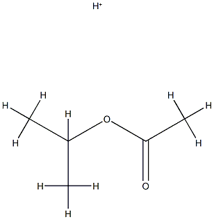 Acetic acid,1-methylethyl ester,conjugate monoacid (9CI) structure