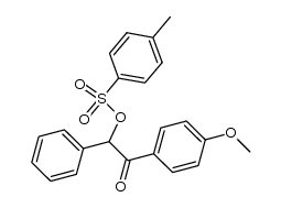 2-(4-methoxyphenyl)-2-oxo-1-phenylethyl 4-methylbenzenesulfonate结构式
