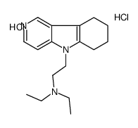 N,N-diethyl-2-(6,7,8,9-tetrahydropyrido[4,3-b]indol-5-yl)ethanamine,dihydrochloride Structure