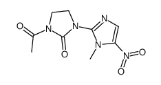 1-acetyl-3-(1-methyl-5-nitroimidazol-2-yl)imidazolidin-2-one Structure