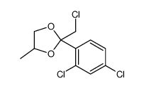 2-(chloromethyl)-2-(2,4-dichlorophenyl)-4-methyl-1,3-dioxolane Structure