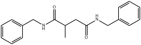 methyl-succinic acid bis-benzylamide Structure