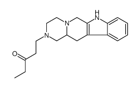 1-(3,4,6,7,12,12a-hexahydropyrazino[1',2':1,6]pyrido[3,4-b]indol-2(1H)-yl)pentan-3-one Structure