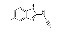 (5-fluoro-1(3)H-benzoimidazol-2-yl)-cyanamide结构式