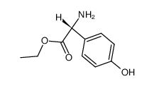 (R)-4-Hydroxyphenylglycine ethyl ester结构式