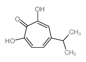 2,3-dihydroxy-6-propan-2-yl-cyclohepta-2,4,6-trien-1-one structure