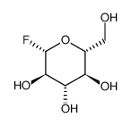 β-D-glucopyranosyl fluoride Structure