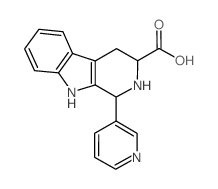 1-Pyridin-3-yl-2,3,4,9-tetrahydro-1H-β-carboline-3-carboxylic acid结构式