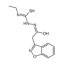 1-[[2-(1,2-benzoxazol-3-yl)acetyl]amino]-3-ethylthiourea结构式