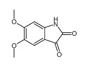 5,6-dimethoxyindoline-2,3-dione结构式