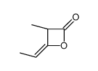 (3S)-4-ethylidene-3-methyloxetan-2-one Structure